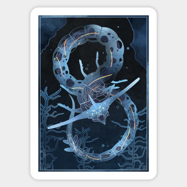 Ghost Leviathan Sticker by Ilona's Store